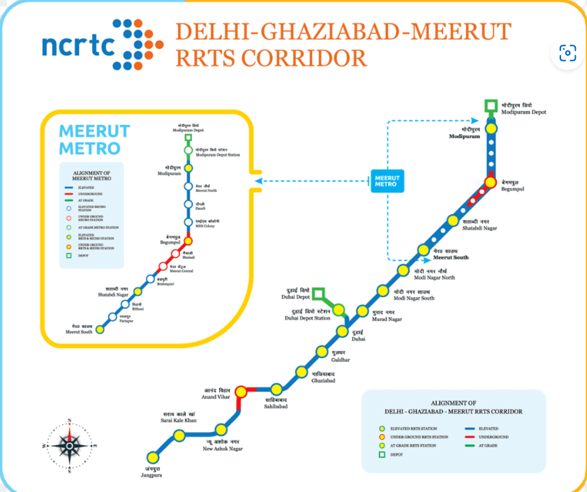 Delhi-Meerut RRTS: Station List, Ticket Prices, and Essential Details ...